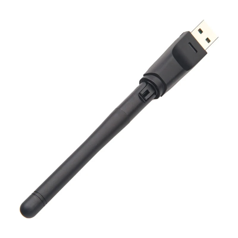 Tarjeta adaptadora WiFi USB RT5370, receptor Lan de red inalámbrica de 150Mbps y 2,4 GHz, Chip Ralink5370 con antena giratoria, RT5370-2DB