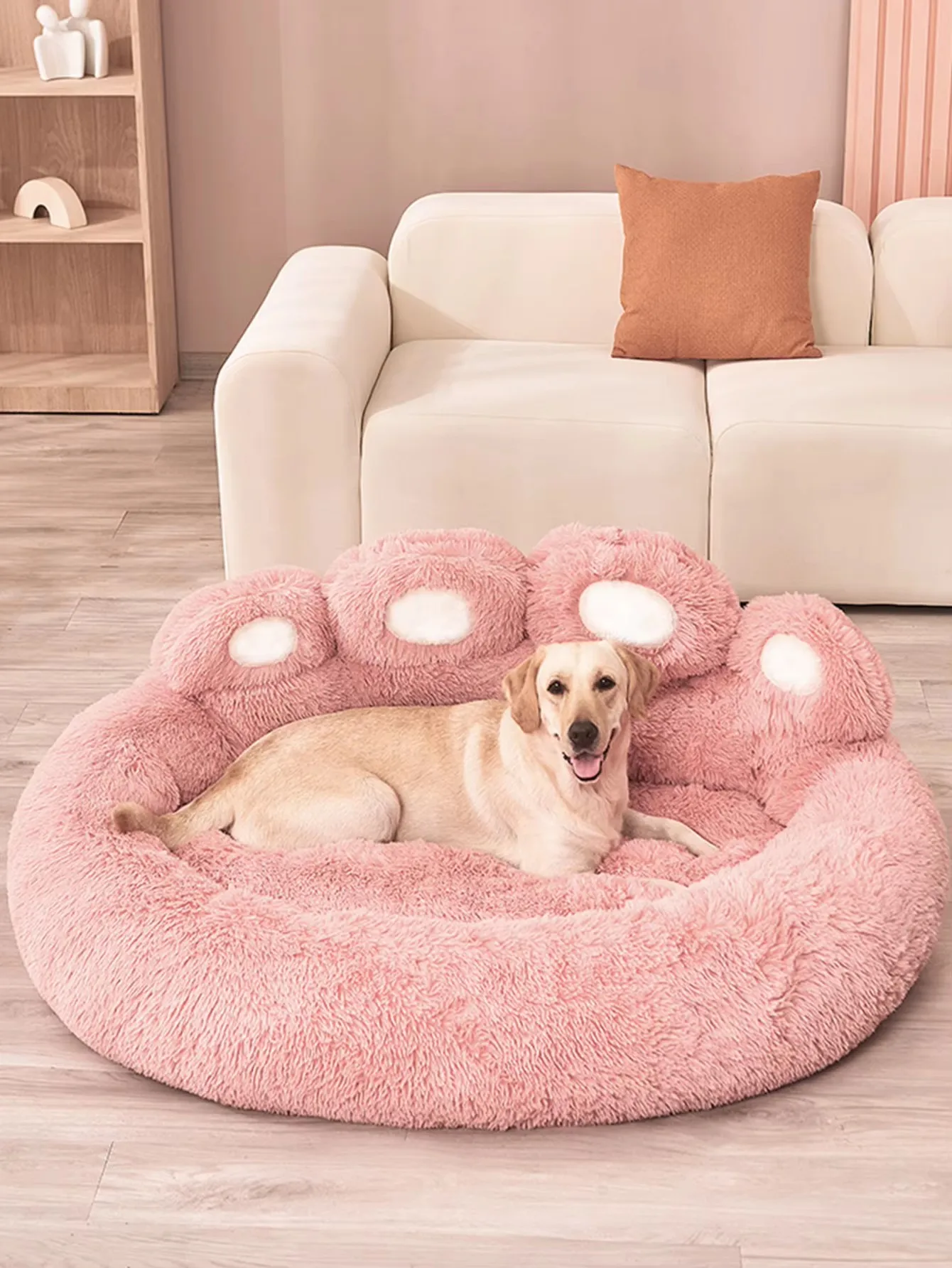 Großes Weiches Plüsch-Kennel-Kissen-Bett für Kleine Haustiere, Warme und Gemütliche Matte Ideal für Welpen, Katzen und Hunde – Detail 5