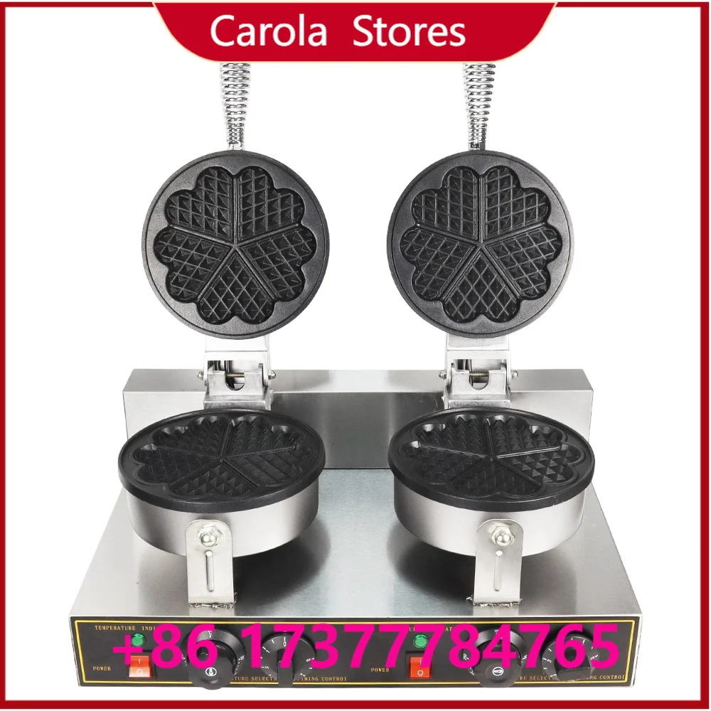 Food tools Commercial Rotary Bubble Waffle Iron Waffle Maker Dual Baker Waffle Making hine for Restaurants and Hotel