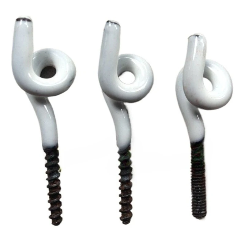 

Thickened, enamel, ceramic, yarn guide hook, yarn guide hook, shrimp screw, pig tail ring, over coil
