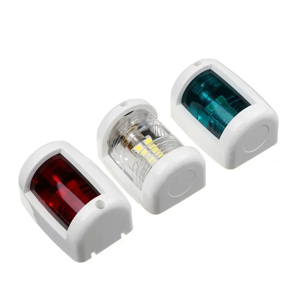 Marine-enquêter de Navigation-DC 12V- 1W IP66-Travail-LED Plastique-Rouge Blanc-Vert Port- Yacht Marine/Bateau-LED-Feux de Navigation-