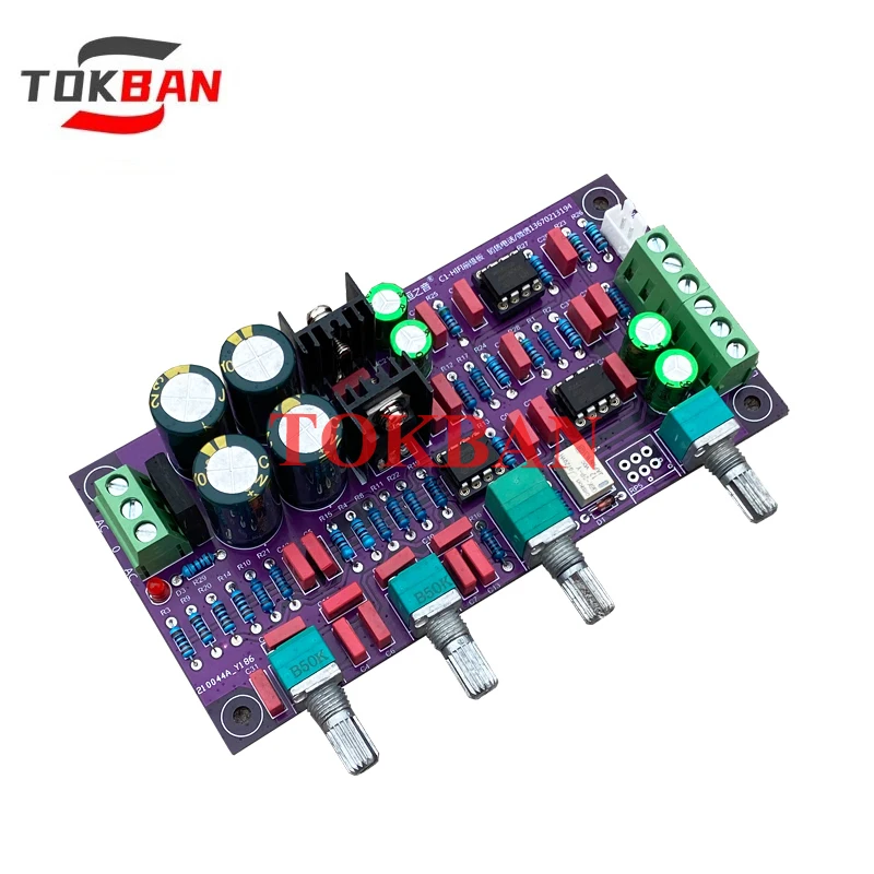

Tokban C1 Tone Board Treble Bass Midrange Adjustment Preamp Board Switchable Straight Through HIFI Mode For Diy Amplifier Audio
