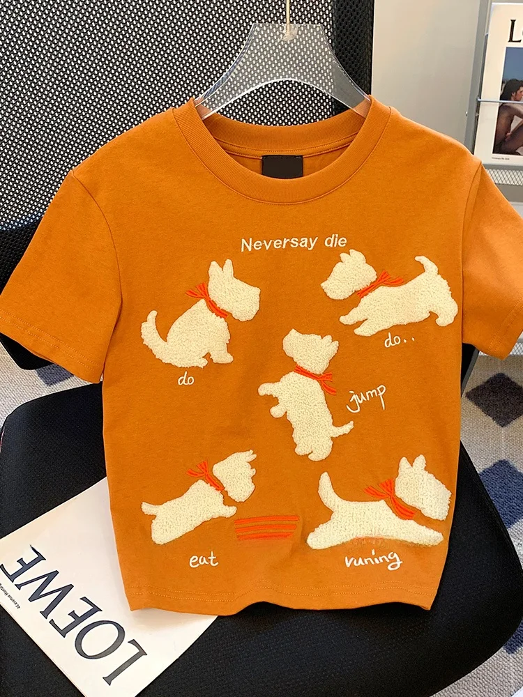 

Женская летняя футболка больших размеров (до 300 фунтов), новая, утягивающая, корейский стиль, повседневная, хлопок