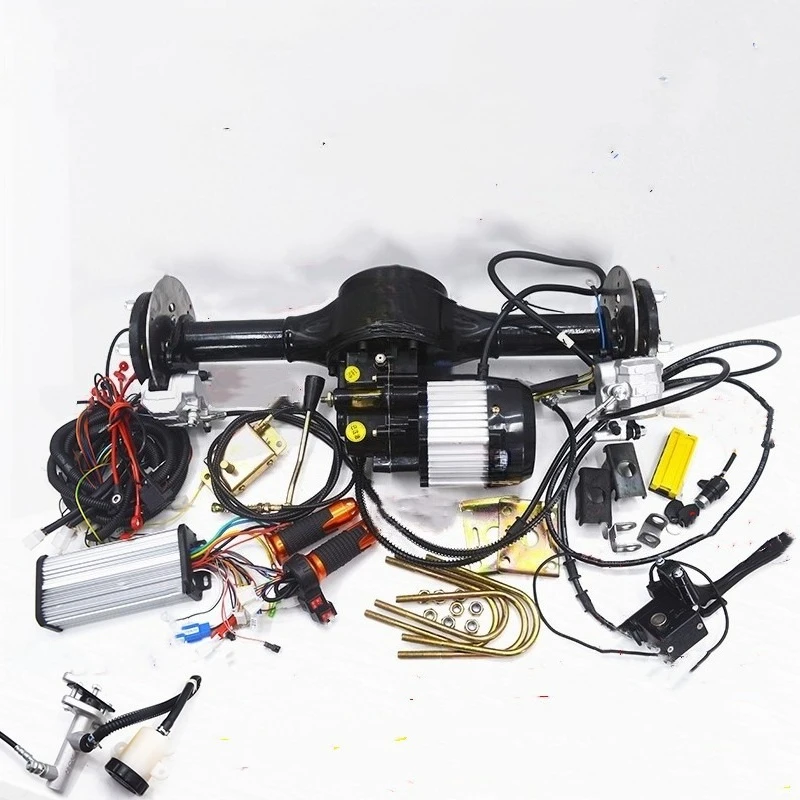 Electric motorcycle tricycle four-wheeler rear axle disc brake drive system 48v60V72V1000W motor controller parts