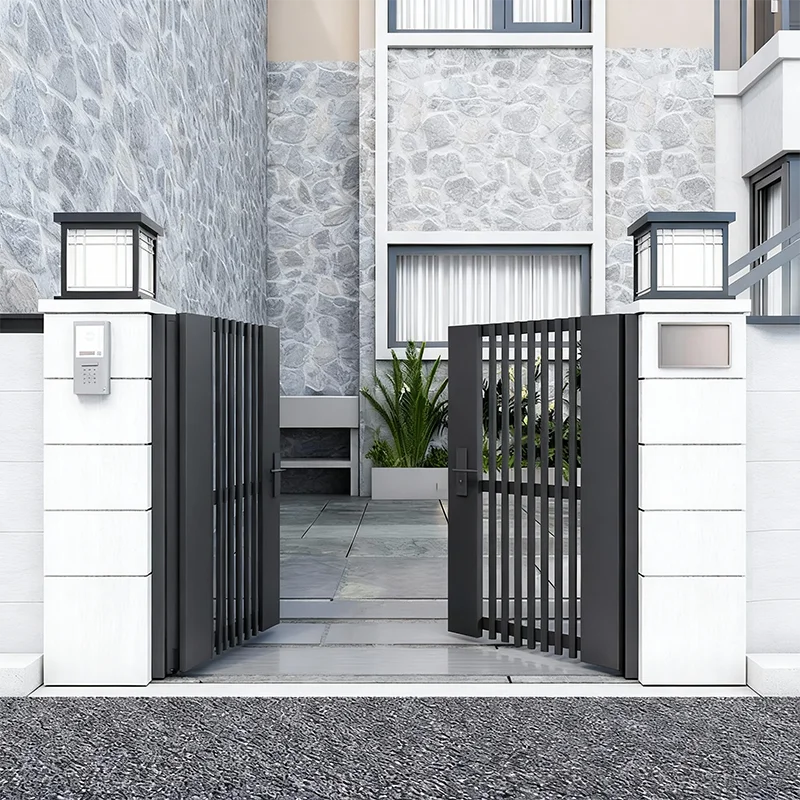 Villa Garden Aluminium Metal Sliding Gates Modern Eco-Friendly Durable Outdoor Design for Private Homes