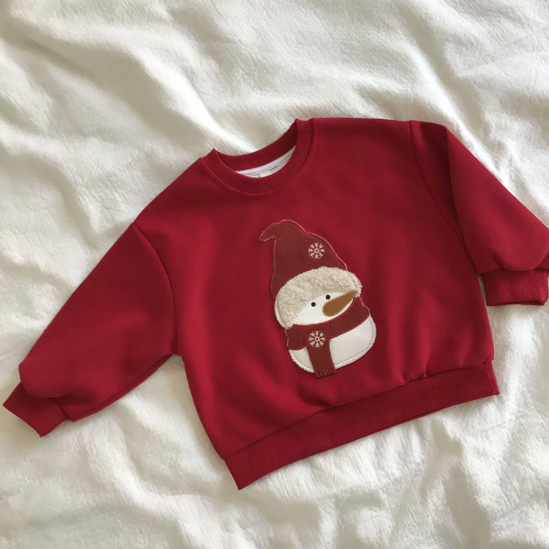 

Children Clothes Christmas Snowman Kids Sweatshirt Boys Girls 2025 New Spring Autumn Long Sleeve Loose Top