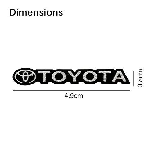 4PC 3D Aluminum Car Sticker Car Audio Speaker Emblem Stickers For Toyota Corolla Yaris Rav4 Avensis Auris C-hr Prius Accessories 10 best sales car accessories toyota - №8