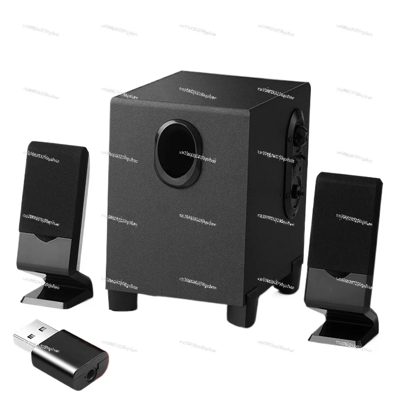 Компьютерная аудиосистема Bluetooth проводной настольный домашний маленький динамик сабвуфер активный мультимедиа r101v
