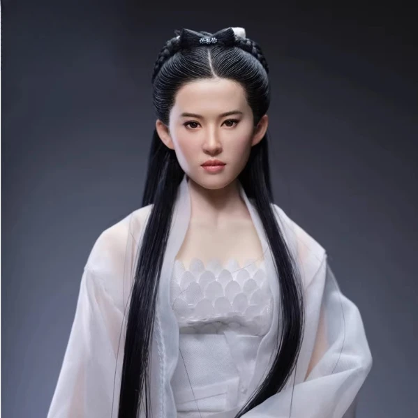 1/6 Scale Yifei Head Sculpt Ancient Crystal Liu Head Carving Model Fit 12'' Female Soldier Action Figure Body