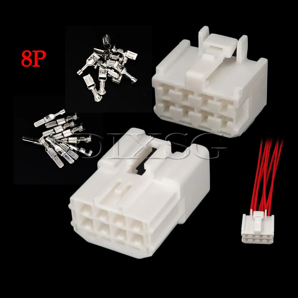 1 Set 8 Pin 90980-11852 7283-1485 Automobile Ignition Switch Plug Car Male or Female Docking Connector Auto Socket
