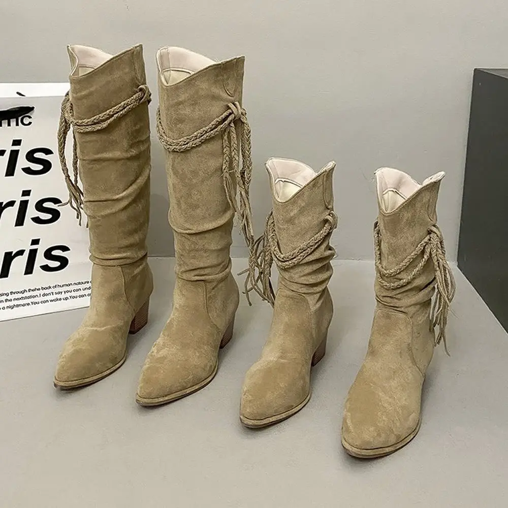 Tassel Trimmed Mid-… - image