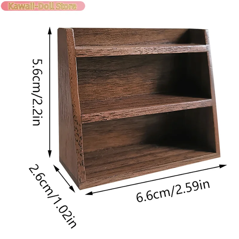 1 pçs montado na parede armário rack de armazenamento mini rack de armazenamento estante 1/12 casa boneca móveis decoração acessórios