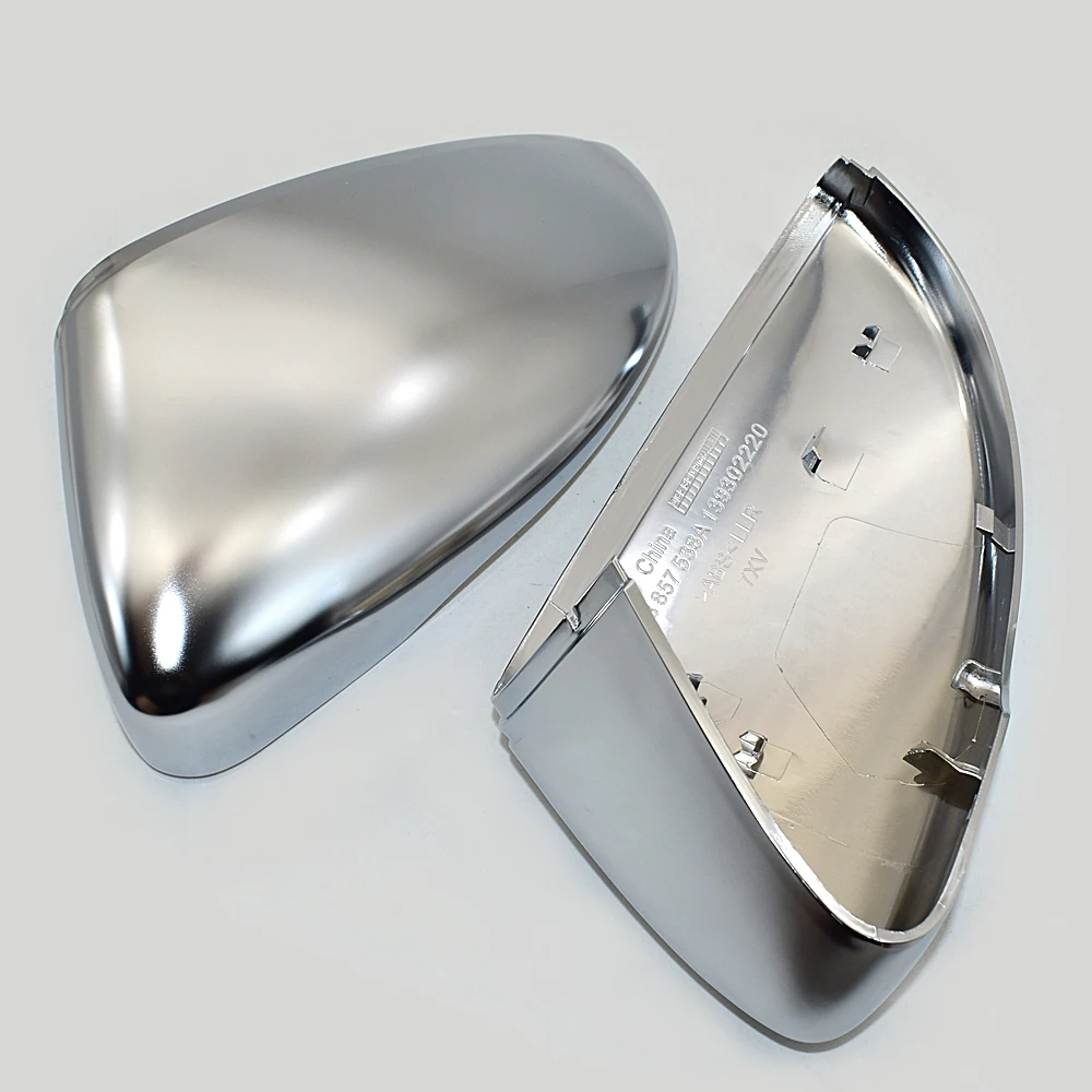 For Golf 7 GTI Lamando Matt Chrome Mirror Cover Silver Rearview Side Mirror Cap 1 pair