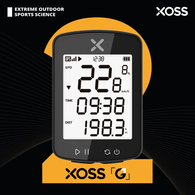 XOSS G2 GPS Bike Computer Wireless Cycling Speedometer Road Bike MTB USB C IPX7 Waterproof Bluetooth Bicycle Computer Odometer 