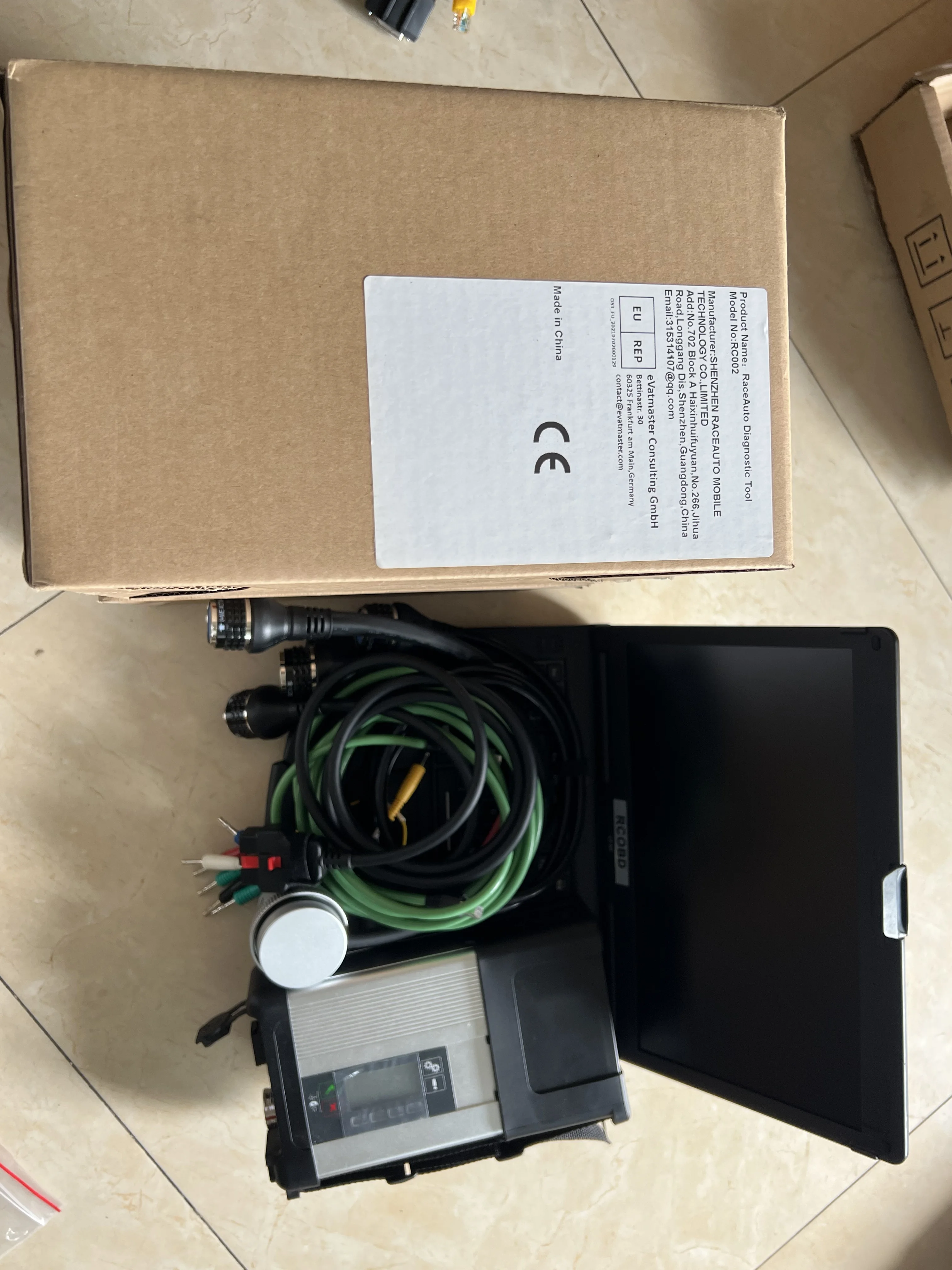 Mb Star SD Connect C5 SOFTWARE SSD كمبيوتر محمول CF53 I5 8G واجهة تشخيص للسيارة والشاحنة 12 فولت 24 فولت الماسح الضوئي