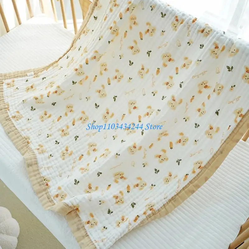 Asciugamano da bagno per fasce per bambini, coperta per dormire in cotone a 6 strati, trapunte per neonati traspiranti, regalo