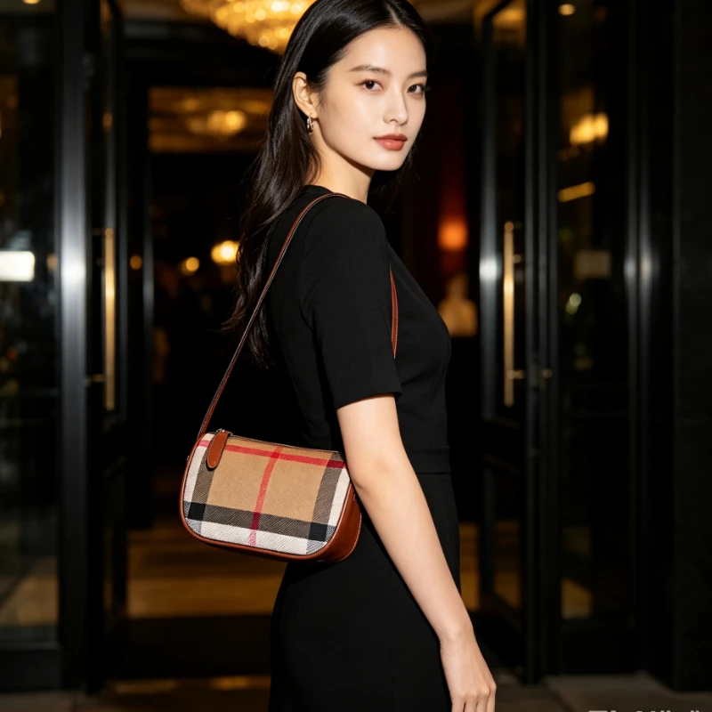 Premium Leather Satchel Bag For Women - Vintage Inspired Shoulder Bag With Brass Hardware & Spacious Interior