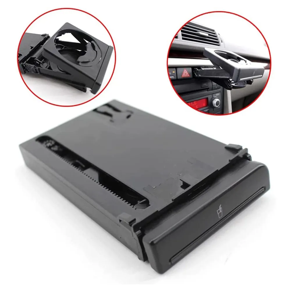 

1pc Water Cup Holder Front Car Cup Holder 8E1862534J 8E1862534H Balck For 02-05 Audi A4 B6 B7 4-Door Car Interior Accessories