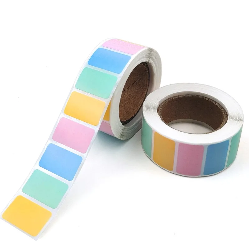 شعار ذاتي اللصق مقاوم للماء ملصقات ملونة ترميز الألوان علامة صلبة قابلة للإزالة لتصنيف ملف جرد العنوان #1