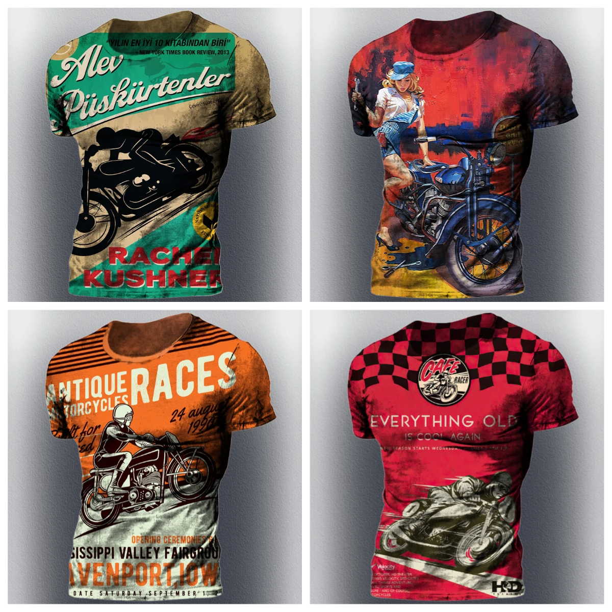 

Для мужчин одежда байкерские гоночные футболки моторные футболки топы летняя одежда мужская футболка в стиле ретро 3d винтажная мотоциклетная футболка большого размера