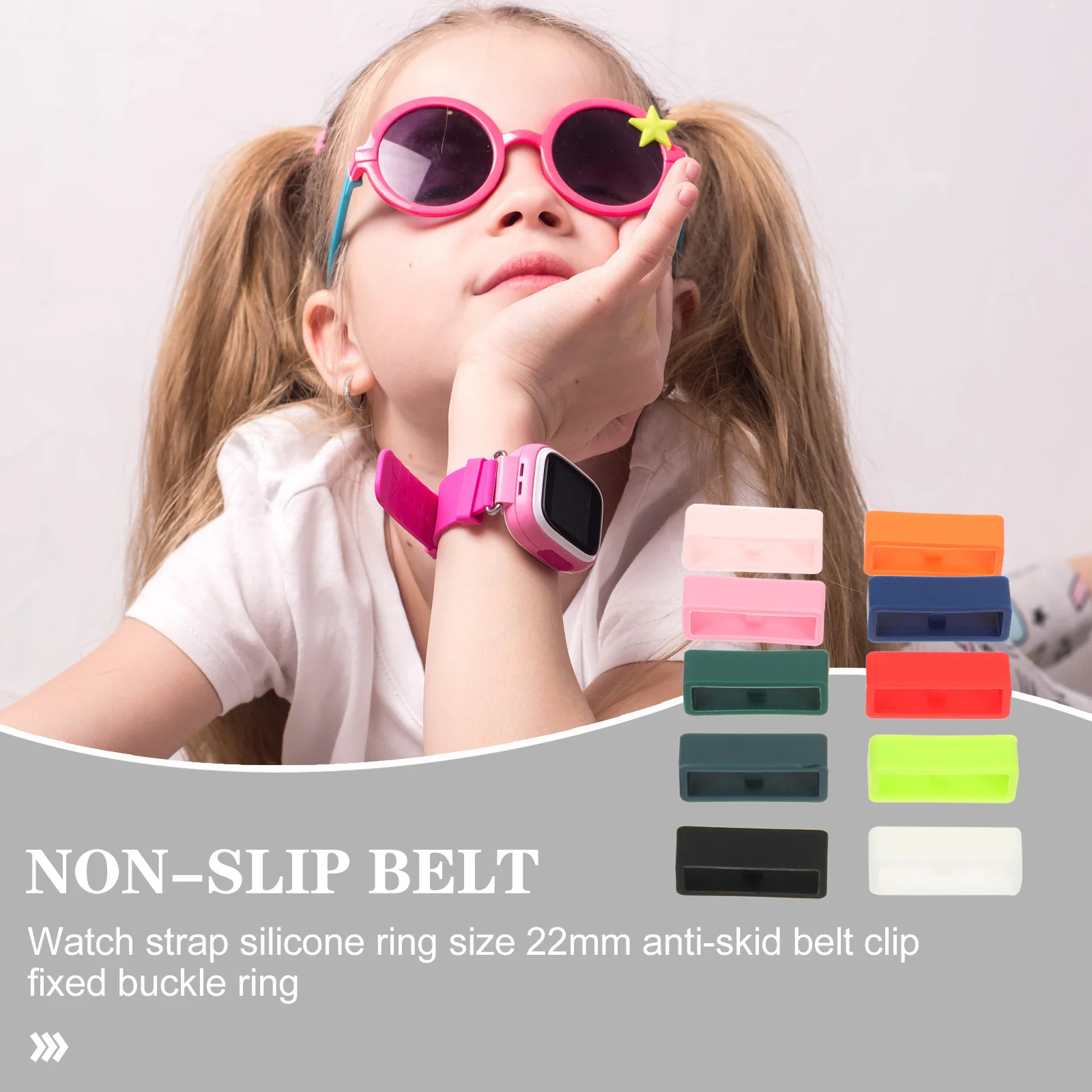 

25Pcs Watch Band Loop Silicone Durable Elastic Watchband Holder Strap Fixing Retainer Keeper Watch Band Loop Watchband Holder