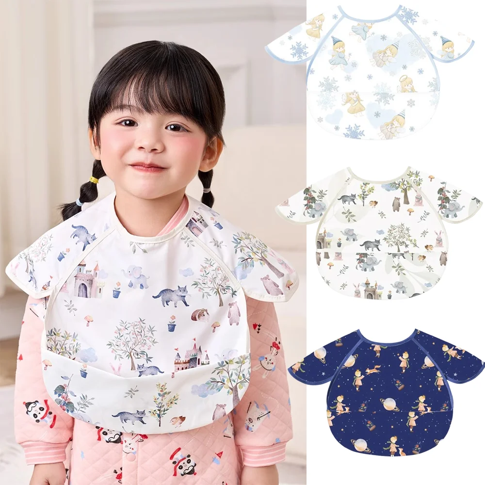 

Baby Eating Bib Baby Complementary Food Waterproof Saliva Feeding Children's Bib High Quality All Year Round