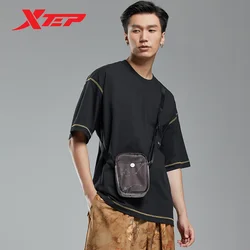 Xtep TIKON Short Sleeve Knitted Shirt For Men 2022 Autumn Retro Normcore Men's T-shirt Leisure Casual Outdoor Tops 878329010281