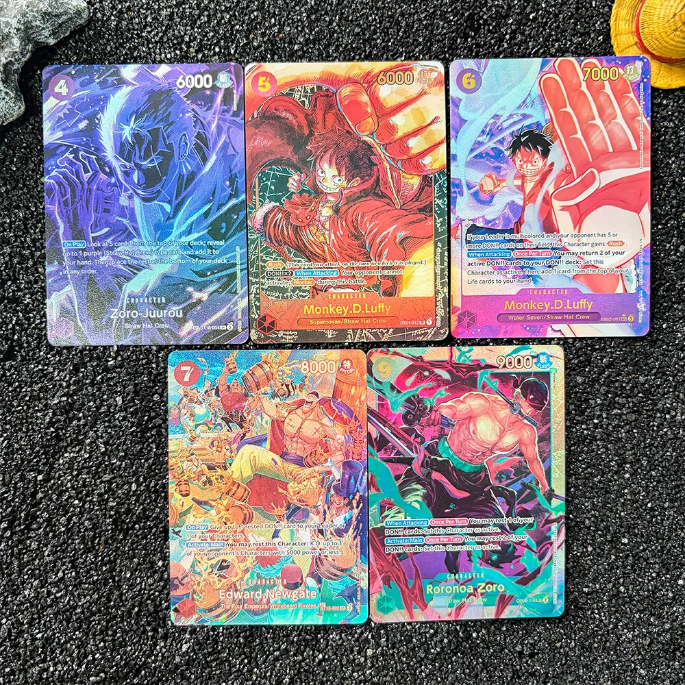 

DIY Proxy OPCG Card Single Card EN Roronoa Zoro D.Luffy Edward.Newgate Zoro-Juurou Collection Card Game Anime Card Gift Toy