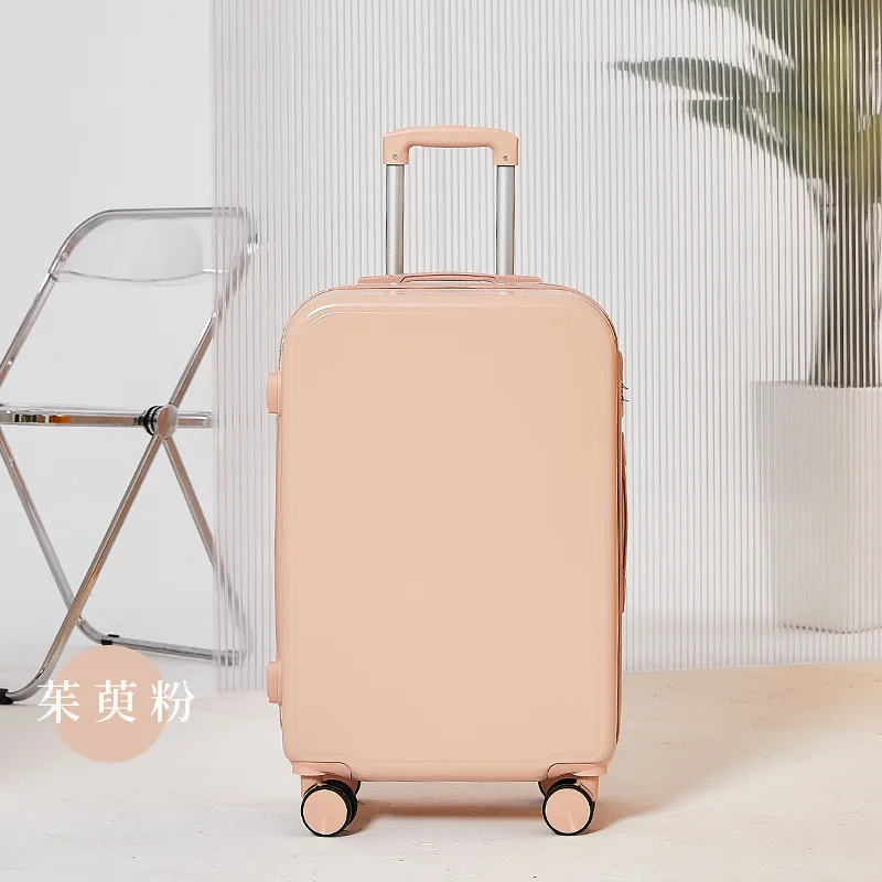 Women Pink White Travel Suitcase Carry On Spinner Rolling Luggage Hard Trolley Case Koffer Set 20\