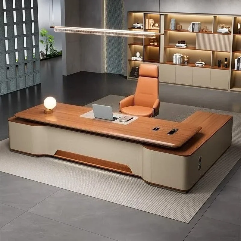 Simple Modern Boss Manager Table Computer Desk Tables Pliante Room Desks Motion Study Desks Office Table Office Furniture