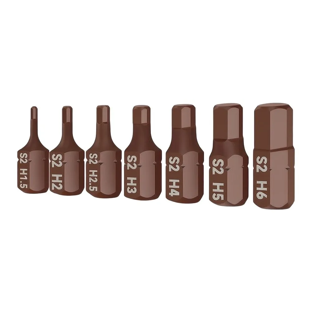 18*6.35mm Short Head Screwdriver Bits 18mm Short Head Screwdriver Bits High Hardness Tool Steel Anti-slip Precision Fit