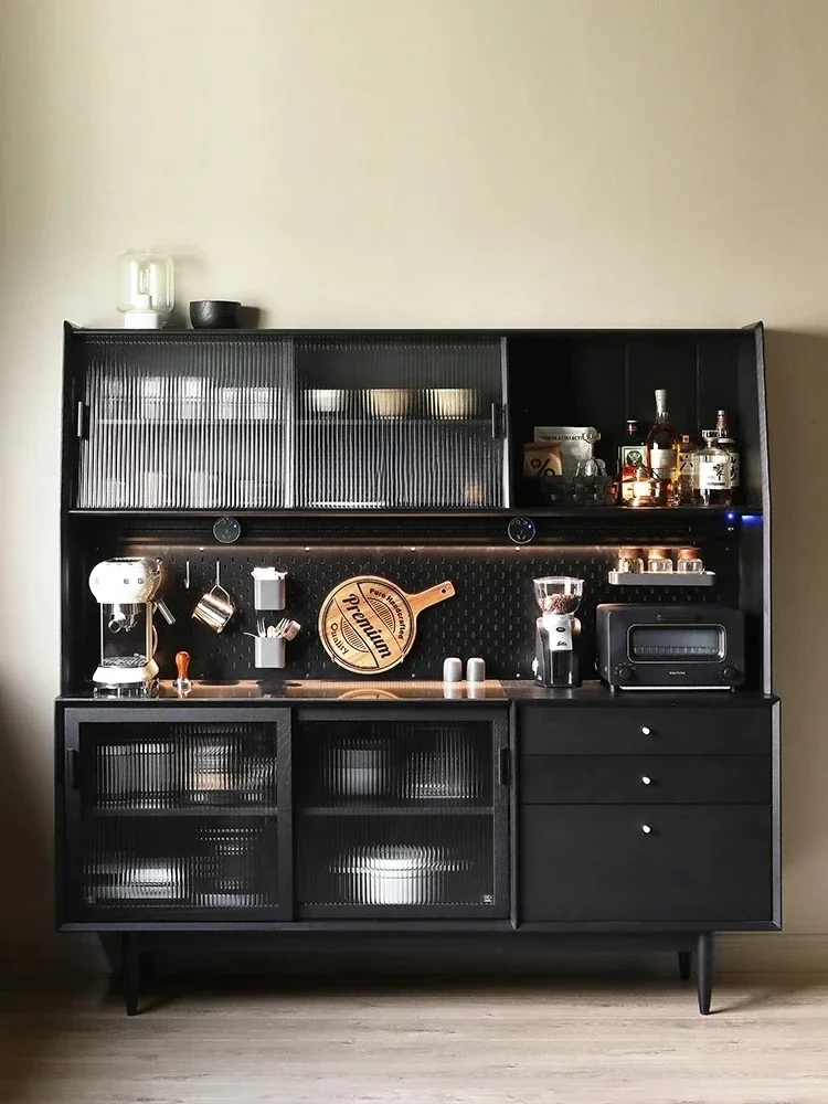 

Японский дубовый шкаф в стиле ретро, кофе, чай, винный шкаф, современный минималистичный скандинавский сервант из цельного дерева, Armario Joyero con espejo