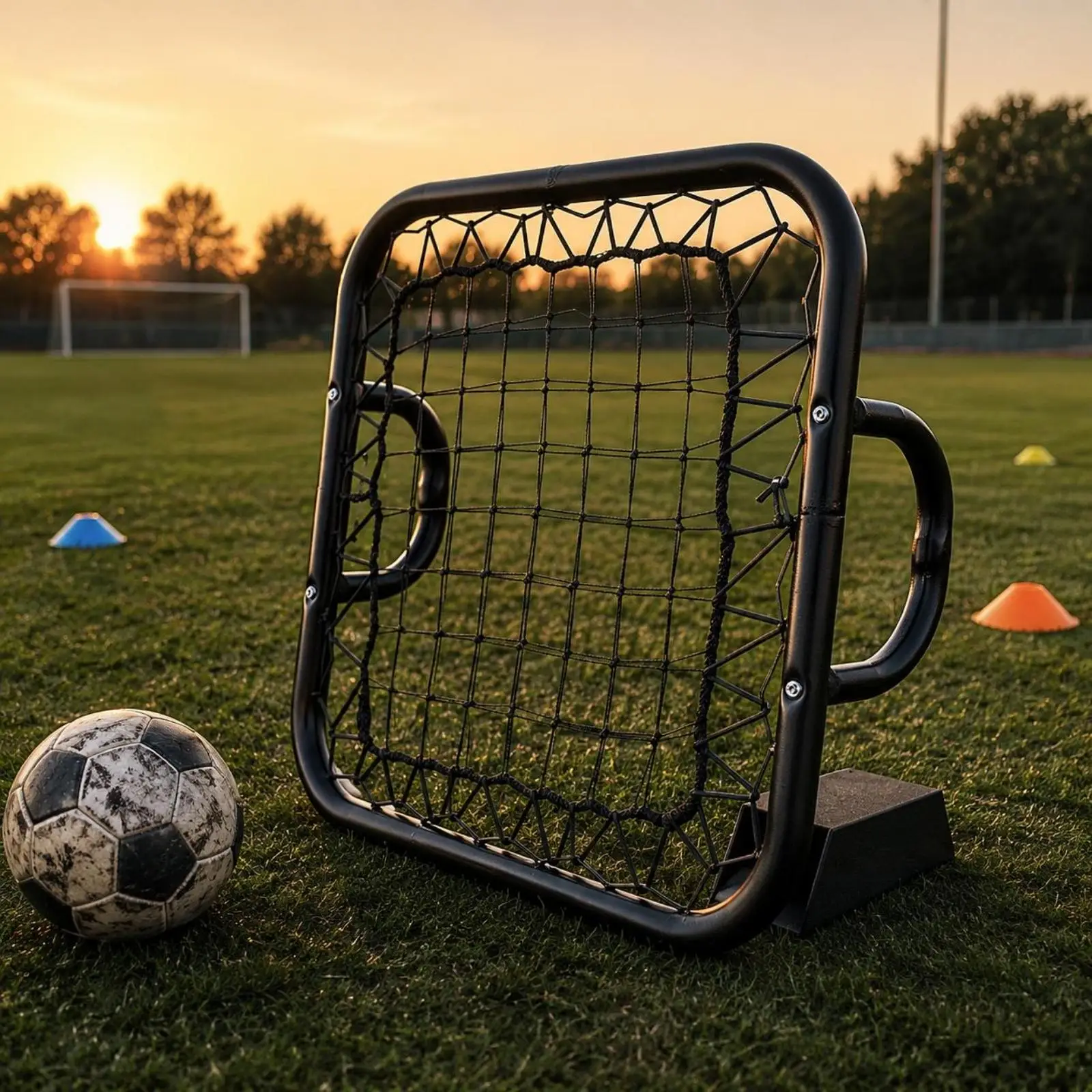 Reaction Training Net Metal Frame Portable Rebounder for Goalkeeper Control Exercises view 3
