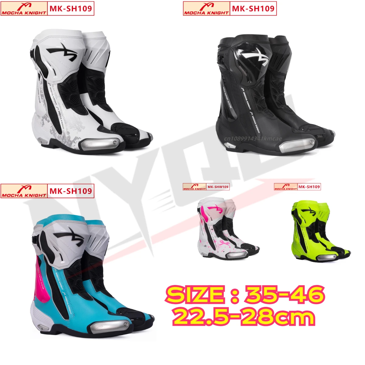 

[New Product] BENKIA MK-SHW109 Motorcycle Track Riding Boots for Men and Women Motorcycle Shoes Chaussure Moto Femme Botas Moto