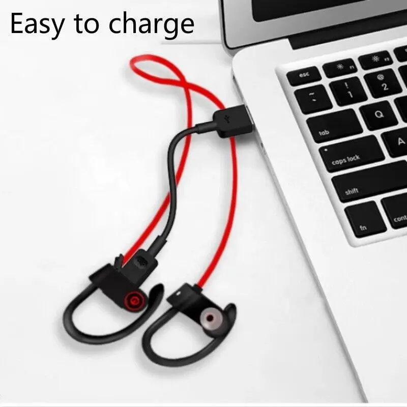 2024 Sports Neckband Wireless Running Universal Earphone Ear-hook Headphone Earplugs Super Stereo Headset Bluetooth Waterproof