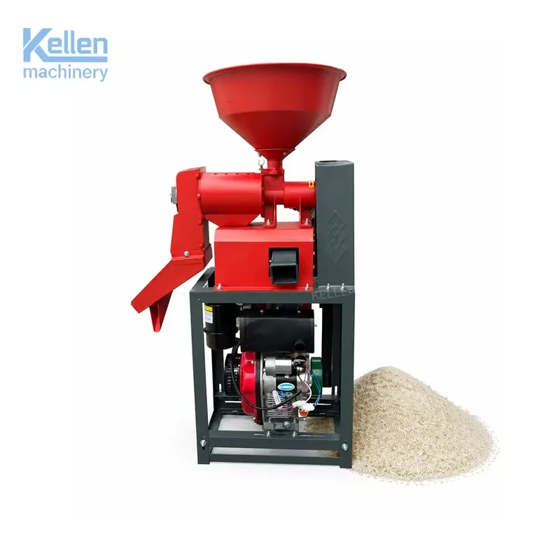 CE Certificate Commercial & Household Dual Use Rice Mill Machine Adjustable Whiteness Paddy Husking Machine for Small Rice