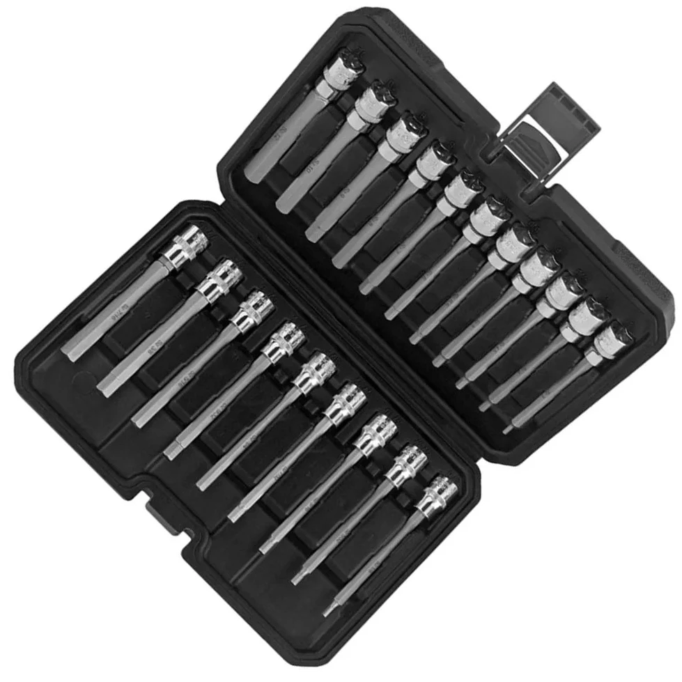 20 Piece Socket Wrench Set Vehicle Repair Tools Brand New Product Lengthened Design For DIY Repair 20Pc Wrench Set