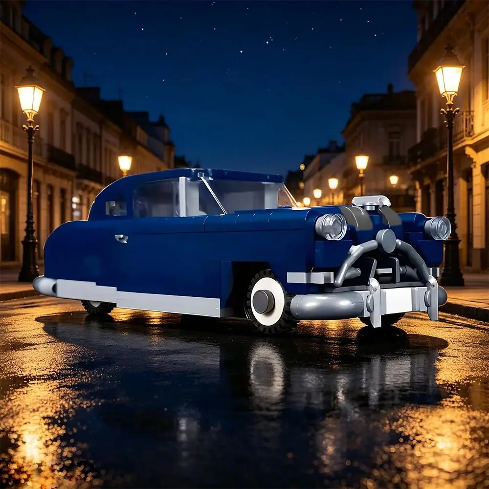 

MOC Hudson Hornet 1951 Bricks 1951 Hudson Hornet Blue Vintage Cars Building Blocks Model Assembly Toys Kids DIY Birthday Gifts