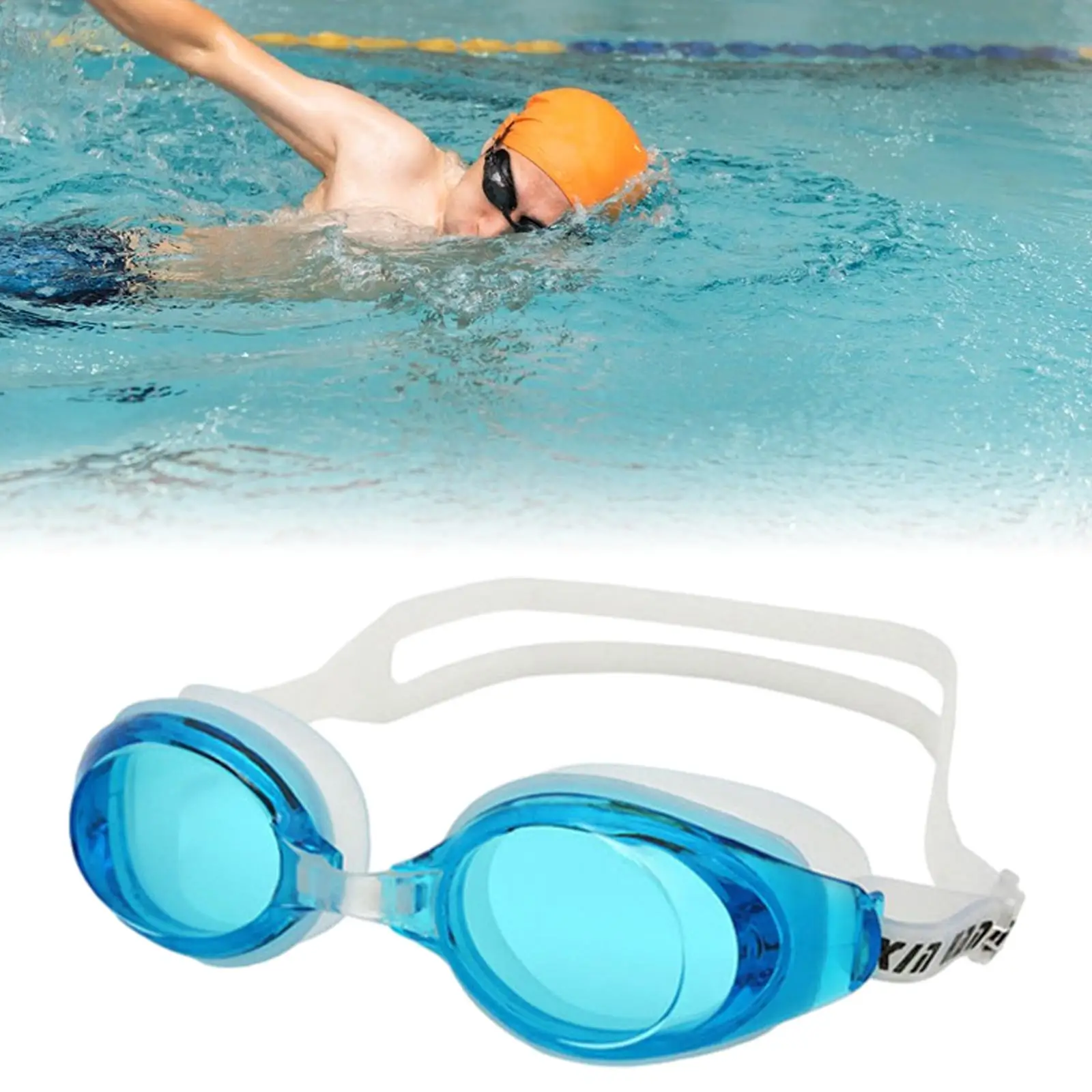 Lunettes de natation réglables pour adultes, lunettes de natation confortables pour hommes et femmes