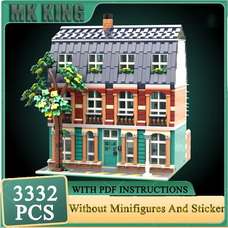 

Street View Model Model Moc Building Blocks Modular School Technology Bricks Christmas DIY Assembly Toys Construstion Gifts