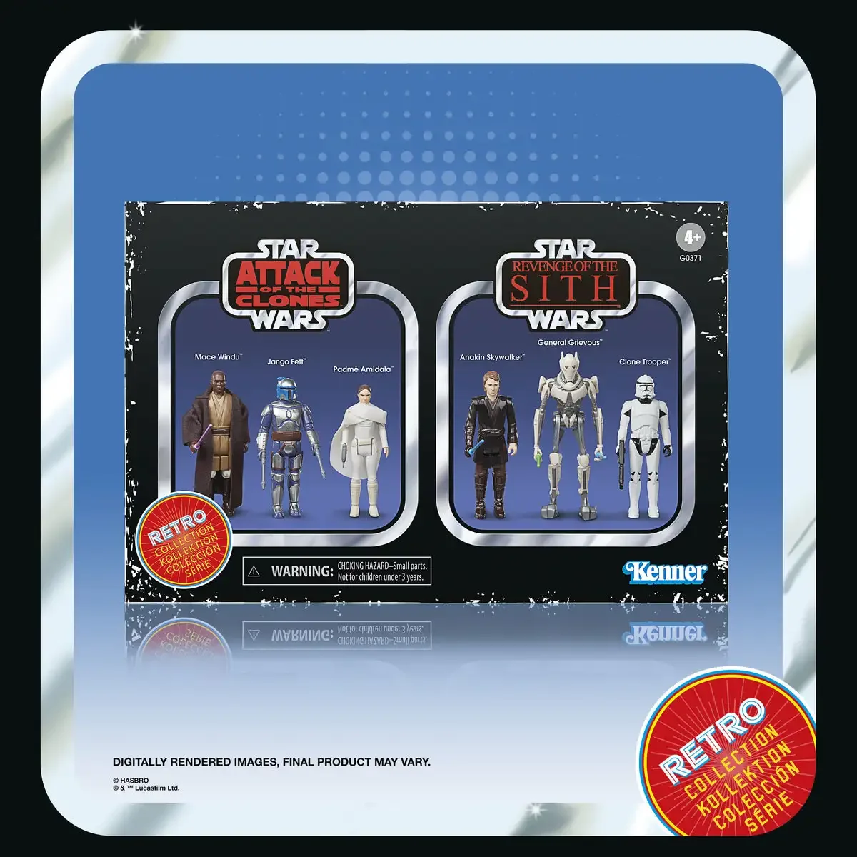 Hasbro Star Wars Retro Collection Star Wars ตอนที่ 2 และตอนที่ 3 Multipack G0371