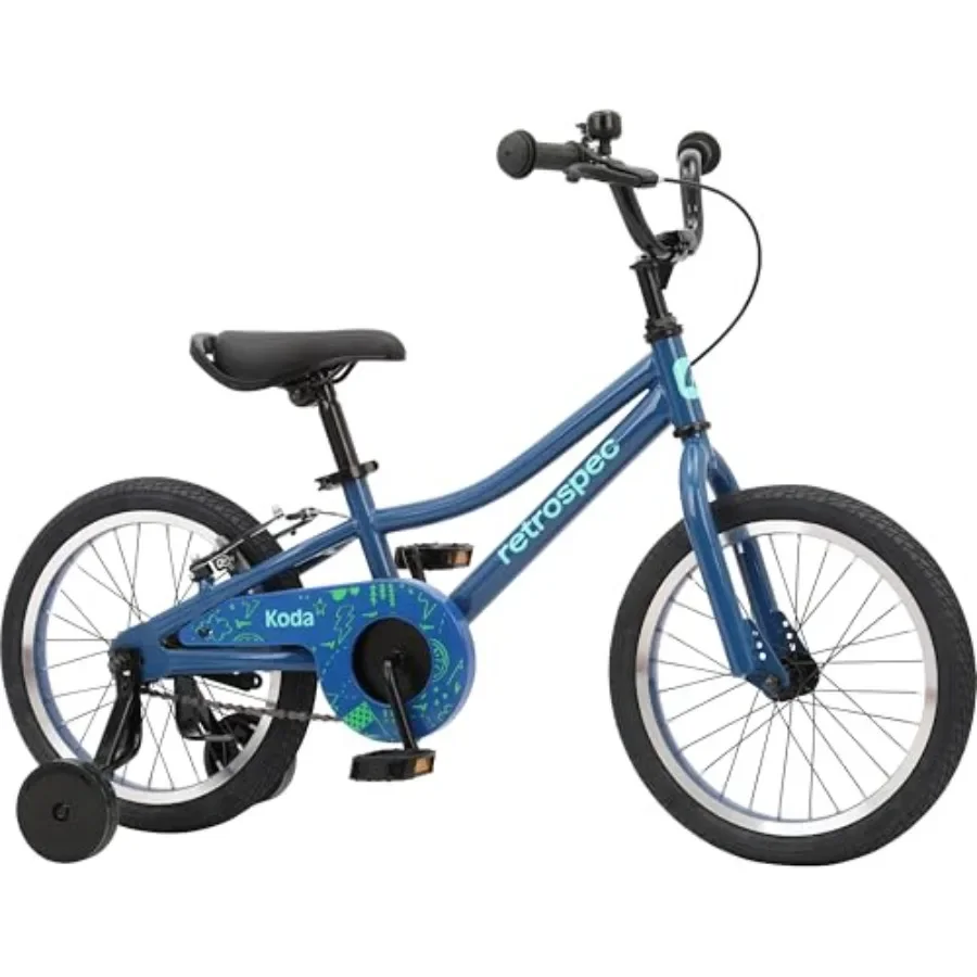 

bike for ages 4-6, steel frame, red and blue, adjustable seat and handlebars for growing children