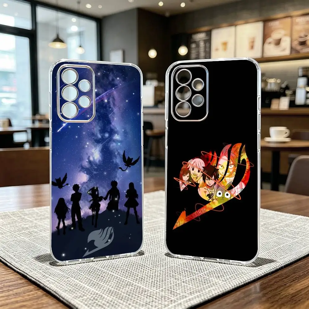 Anime F-Fairy Comics T-Tail Phone Case Transparent Silicone Soft For Samsung S25,S24,S21,S22,S23,S30,Ultra,S20,Plus,Fe
