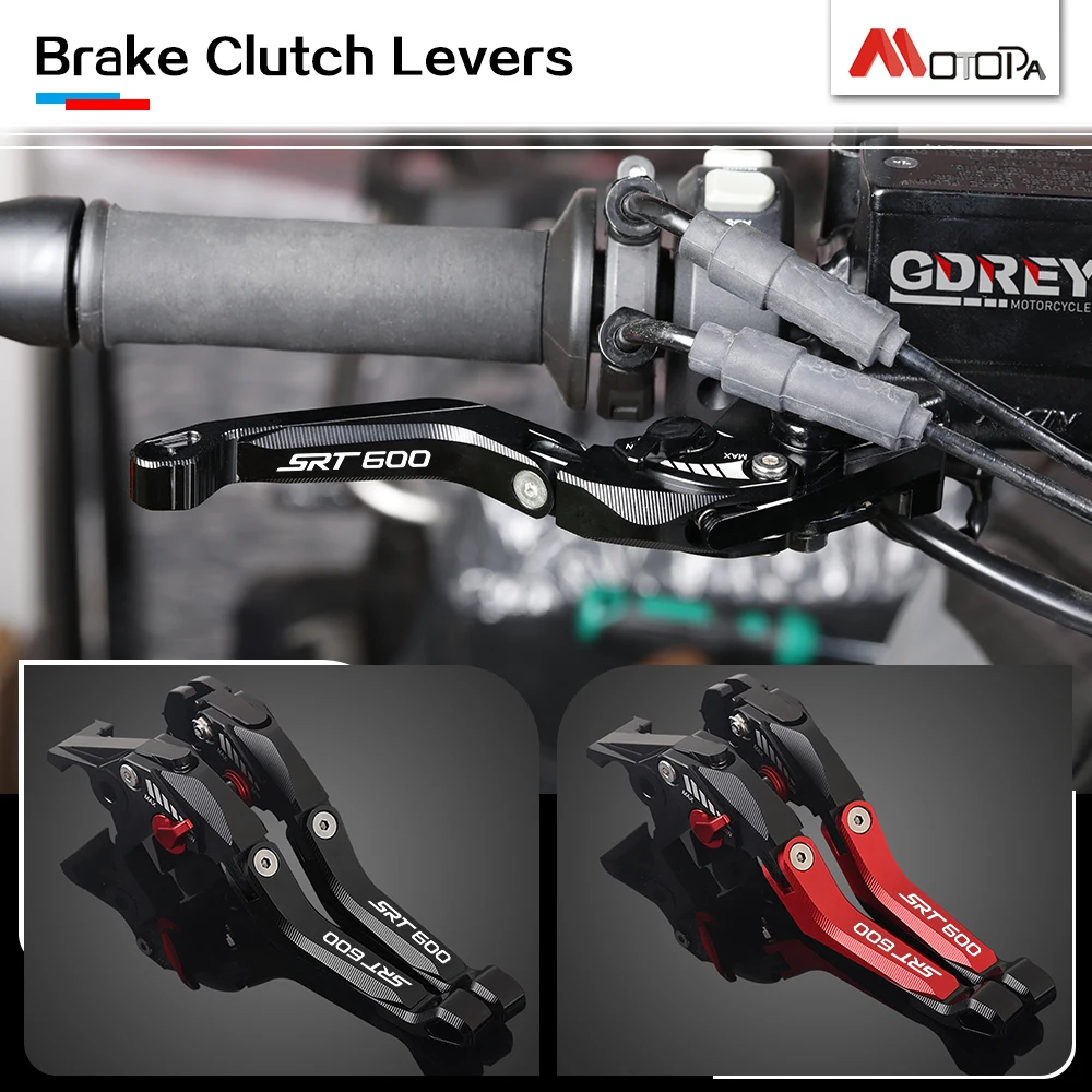 

Motorcycle NEW Clutch Lever SRT600 Adjustable CNC 5D aluminium Brake Clutch Levers Handle For QJMOTOR SRT600 2024