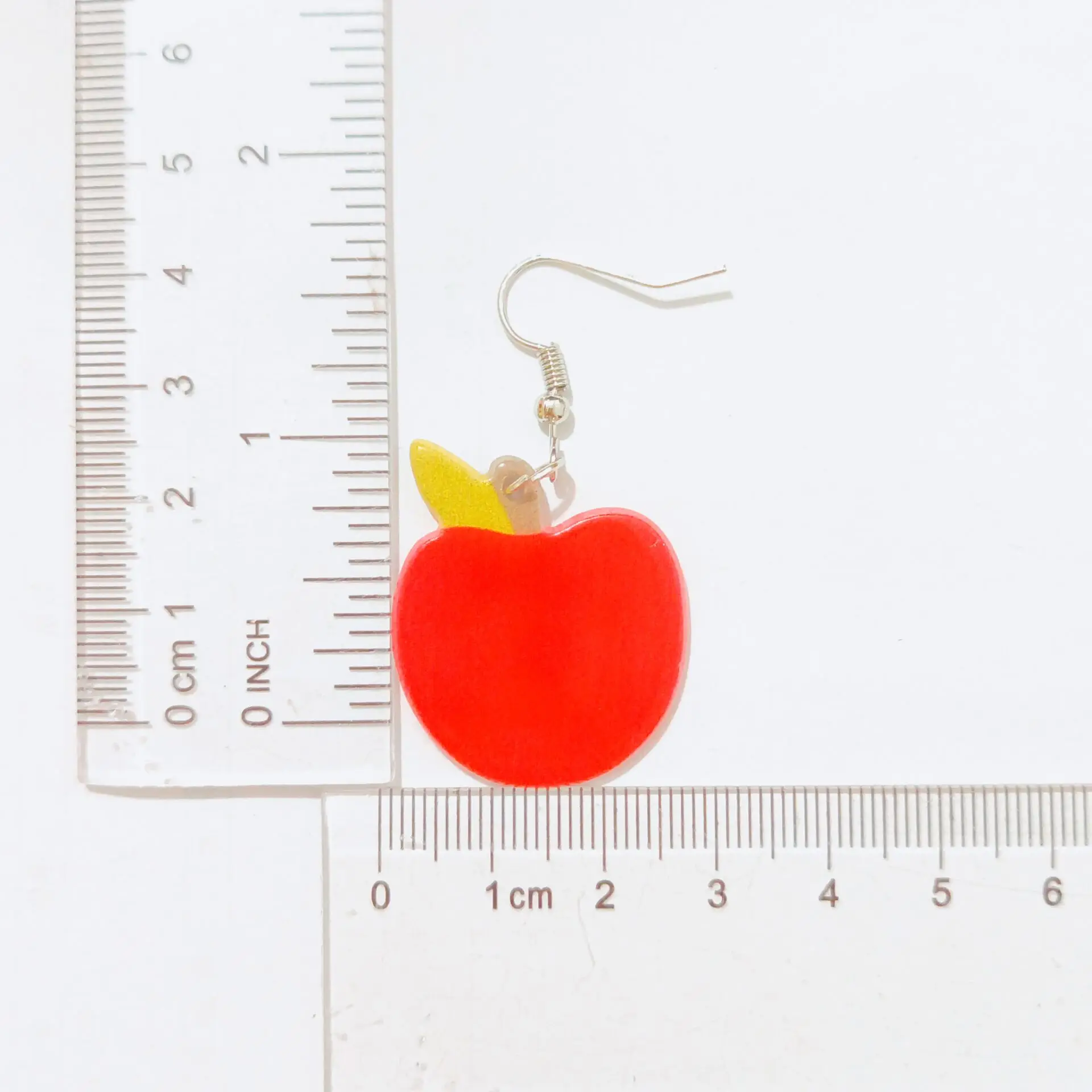 Double Sides Acrylic Teacher Blackboard Apple Rainbow Earrings for Women Owl Book Heart Ruler Ear Rings Teachers\' Day Gift