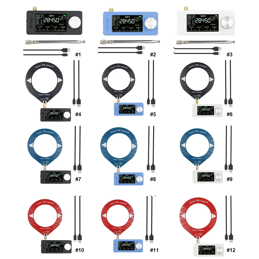 جديد صغير SI4732 0.5-108 ميجا هرتز راديو الجيب 1.9 "IPS شاشة مع هوائي FM/AM جميع الموجات HF SW MW VHF ESP32 راديو استقبال