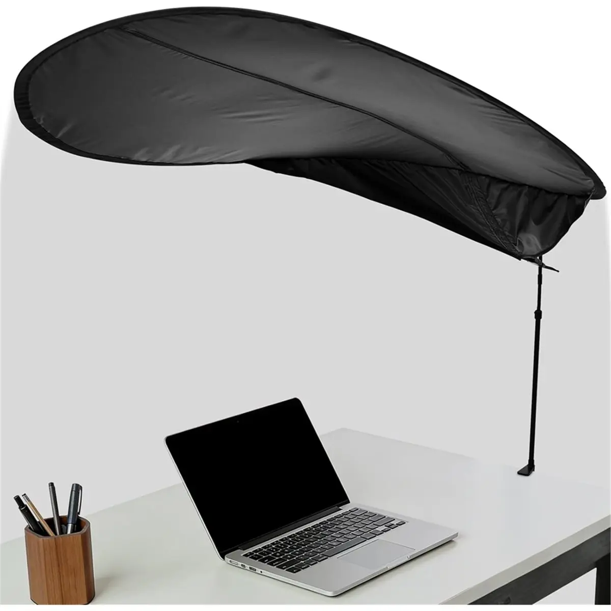 Adjustable Cubicle Desk Shade, 47'' Canopy Essential Cubicle Light Blocker for Partitions to Block Overhead