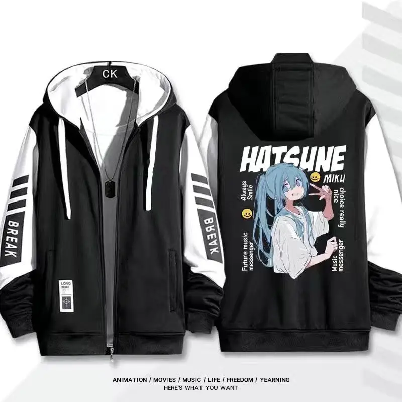 هاتسون ميكو أنيمي الإبداعية kawaii الطرفية ميكو مقنعين البلوز لطيف 2D ميكو سترة الخريف تأثيري الملابس هدية بالجملة #2