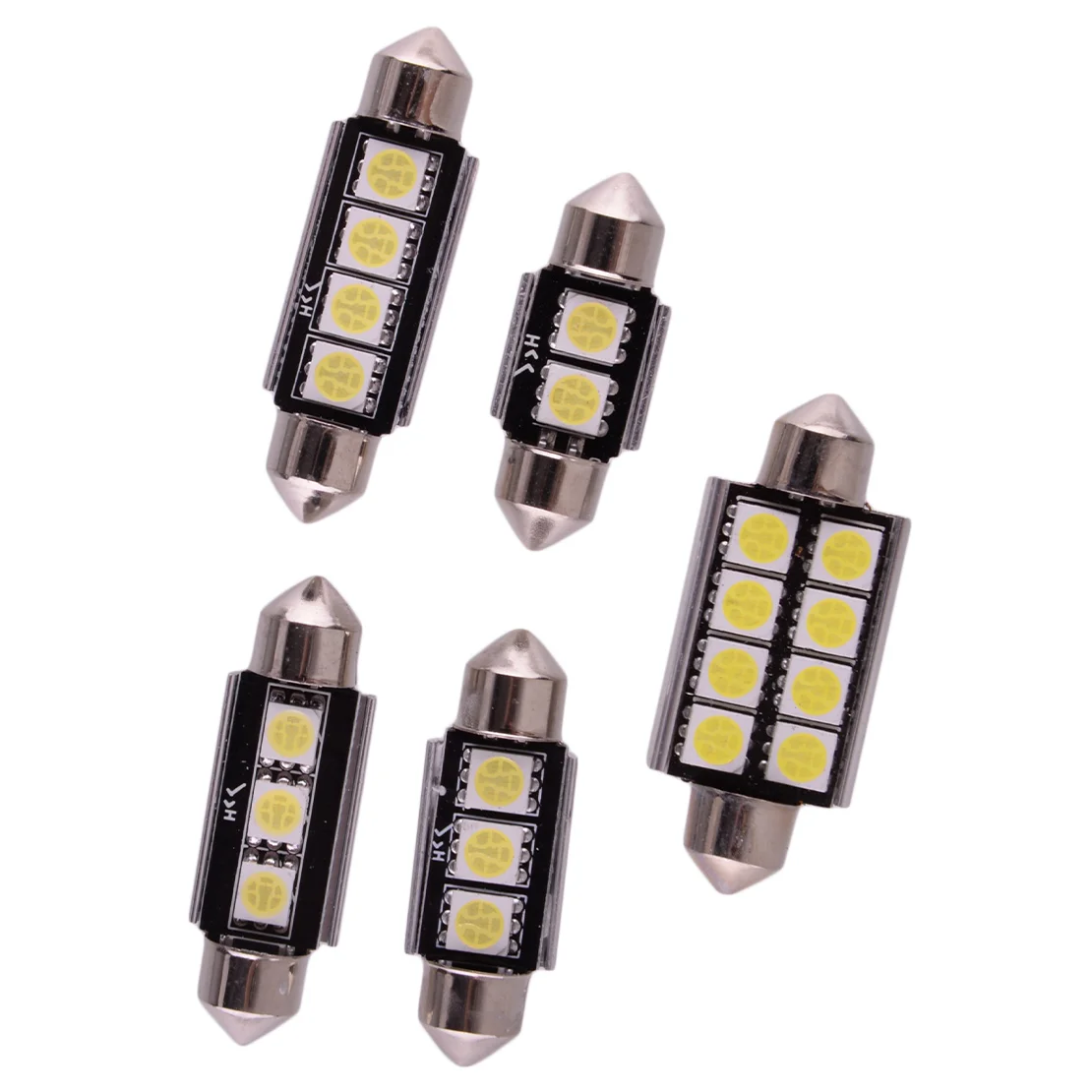 23Pcs LED White Car Interior Light Bulb Map Dome Trunk Footwell License Plate Glove Box Lamp Set Universal