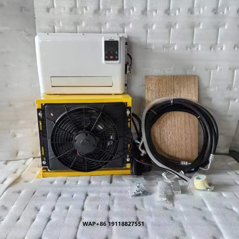 مكيف هواء لوقوف السيارات مكيف تخييم 220 فولت مكيف هواء سقف سبليت 12 فولت 24 فولت أو رافعة شاحنة RV Home #1